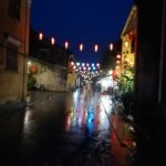 Colorful lanterns in the streets of Hoi An Vietnam at night